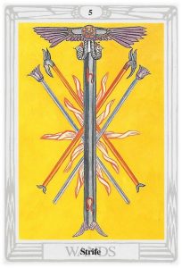 five of wands