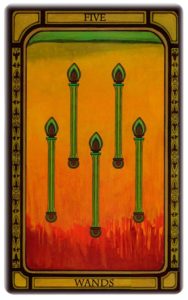 five of wands