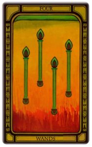 four of wands