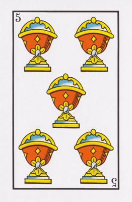 🧙 Significado Cinco de Copas Tarot | Baraja Española, Marsella o Rider