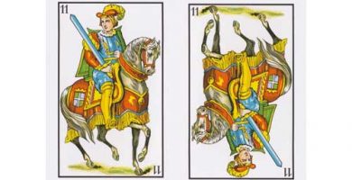 Significado caballo de espadas Tarot Baraja Española