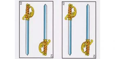 Significado Dos de Espadas | Carta 2 Tarot Baraja Española, Marsella o Rider
