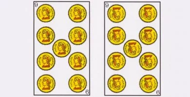 Significado Nueve de Oros | Carta 9 Tarot Baraja Española, Marsella o Rider
