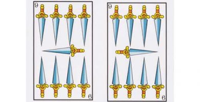 Significado nueve de espadas Tarot Baraja Española