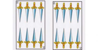 Significado ocho de espadas Tarot Baraja Española