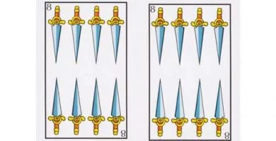 Significado Ocho de Espadas | Carta 8 Tarot Baraja Española, Marsella o Rider