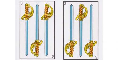 Significado tres de espadas Tarot Baraja Española