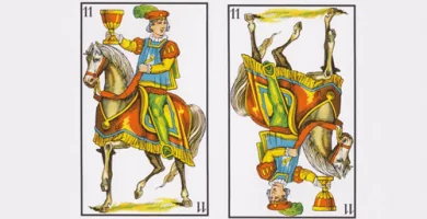 Significado Caballo de Copas | Carta 11 Tarot Baraja Española, Marsella o Rider