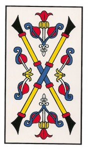 dos de bastos tarot marsella