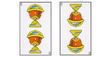 Significado Dos de Copas | Carta 2 Tarot Baraja Española, Marsella o Rider