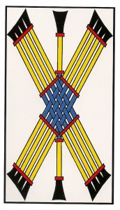 9 nueve de bastos tarot marsella