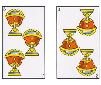 Significado Tres de Copas | Carta 3 Tarot Baraja Española, Marsella o Rider