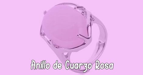 Anillo de Cuarzo Rosa