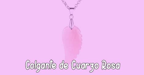 Colgante de Cuarzo Rosa