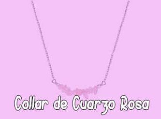 Collar de Cuarzo Rosa