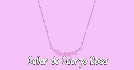 Collar de Cuarzo Rosa