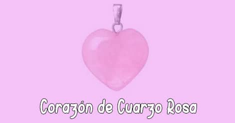 Corazón de Cuarzo Rosa