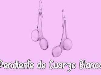Pendiente de Cuarzo Blanco