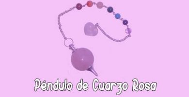 Péndulo de Cuarzo Rosa