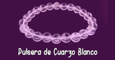 Pulsera de Cuarzo Blanco