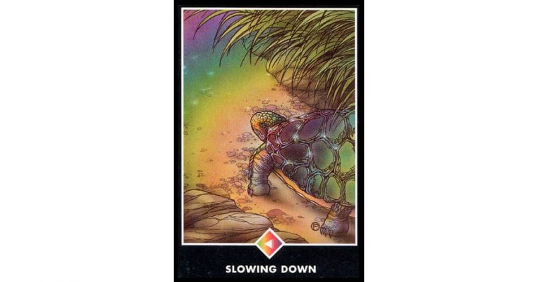 Tarot Osho Zen – Caballero de Arco Iris : Despacio