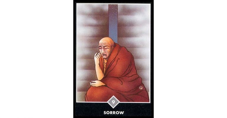 Tarot Osho Zen – 9 de Nubes : Pena