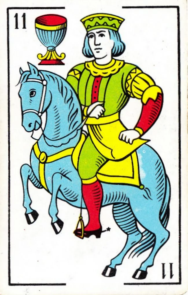 caballo de copas baraja española