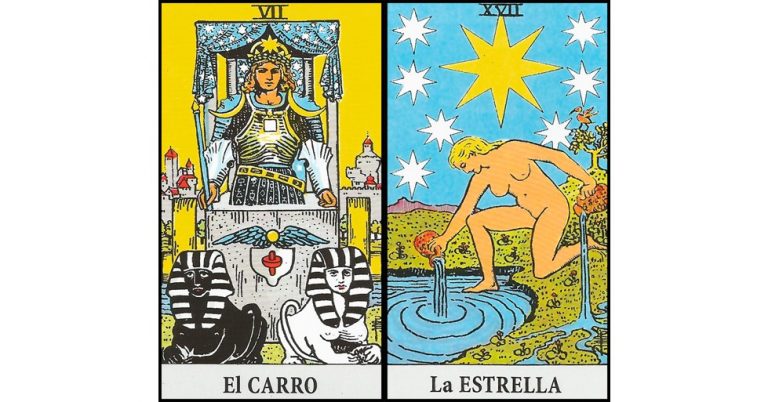 El Carro y La Estrella | Combinaciones con el Tarot Marsella y Rider