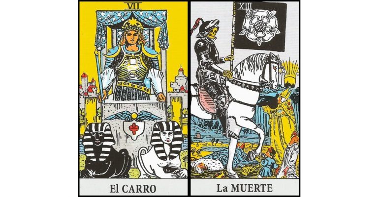 El Carro y La Muerte | Combinaciones con el Tarot Marsella y Rider