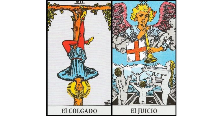 El Colgado y El Juicio | Combinaciones con el Tarot Marsella y Rider