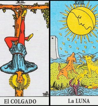 El Colgado y La Luna | Combinaciones con el Tarot Marsella y Rider