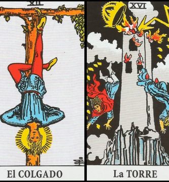 El Colgado y La Torre | Combinaciones con el Tarot Marsella y Rider