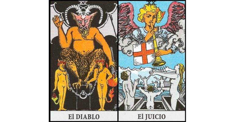 El Diablo y El Juicio | Combinaciones con el Tarot Marsella y Rider