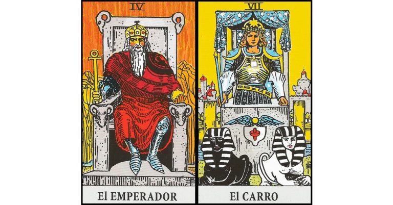 El Emperador y El Carro | Combinaciones con el Tarot Marsella y Rider