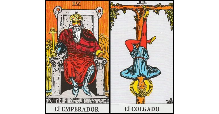 El Emperador y El Colgado | Combinaciones con el Tarot Marsella y Rider