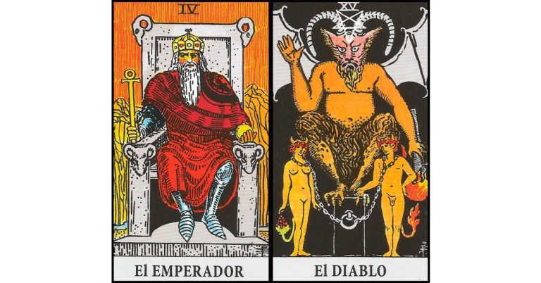El Emperador y El Diablo | Combinaciones con el Tarot Marsella y Rider