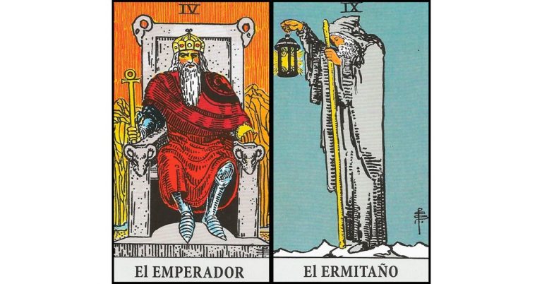 El Emperador y El Ermitaño | Combinaciones con el Tarot Marsella y Rider