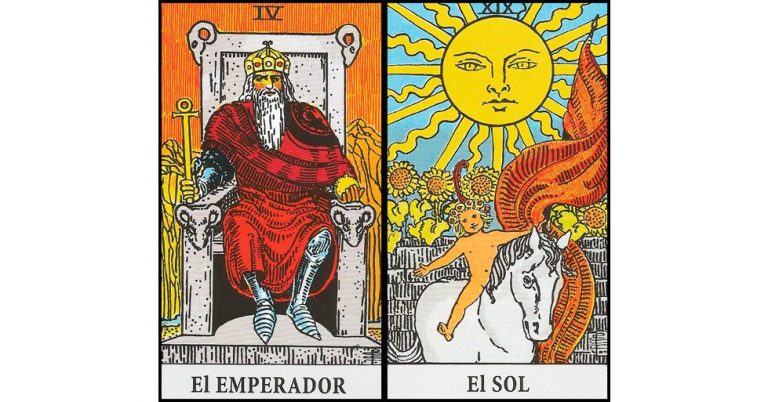 El Emperador y El Sol | Combinaciones con el Tarot Marsella y Rider