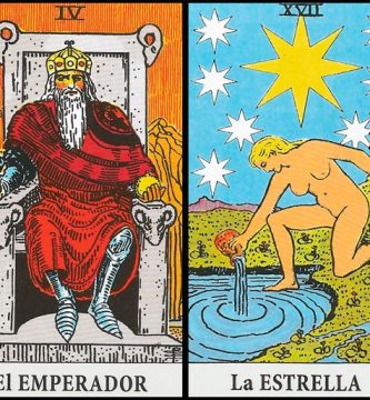 El Emperador y La Estrella | Combinaciones con el Tarot Marsella y Rider