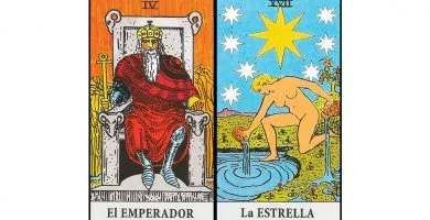 El Emperador y La Estrella | Combinaciones con el Tarot Marsella y Rider