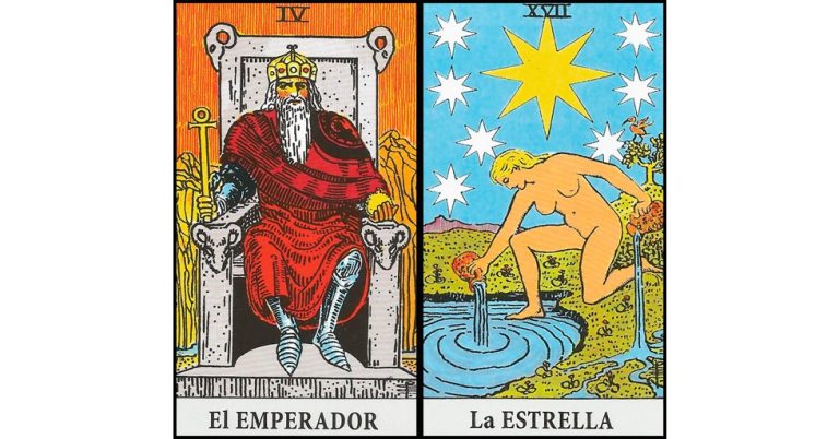 El Emperador y La Estrella | Combinaciones con el Tarot Marsella y Rider