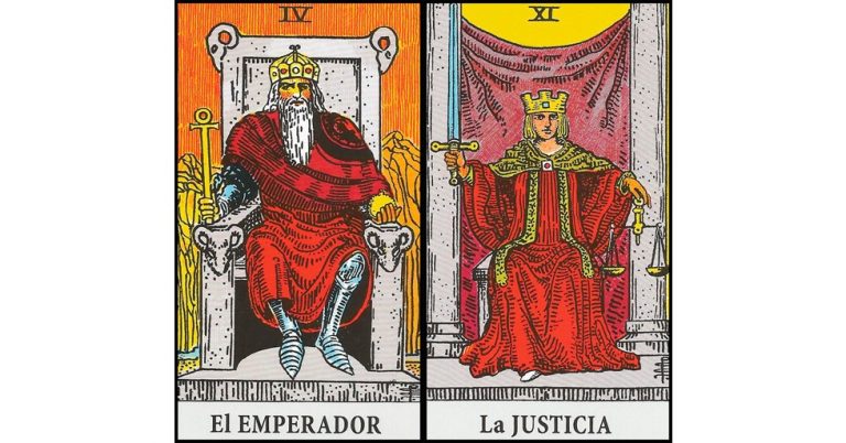 El Emperador y La Justicia | Combinaciones con el Tarot Marsella y Rider