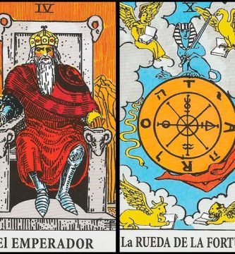 El Emperador y La Rueda de la Fortuna | Combinaciones con el Tarot Marsella y Rider El Emperador y La Rueda de la Fortuna | Combinaciones con el Tarot Marsella y Rider