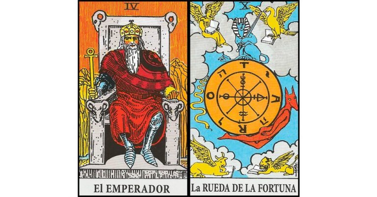 El Emperador y La Rueda de la Fortuna | Combinaciones con el Tarot Marsella y Rider