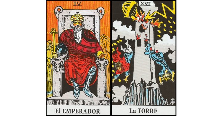 El Emperador y La Torre | Combinaciones con el Tarot Marsella y Rider