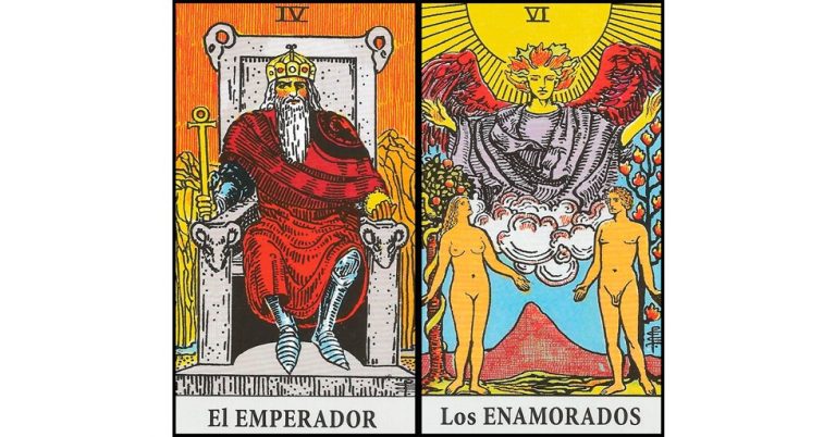 El Emperador y Los Enamorados | Combinaciones con el Tarot Marsella y Rider