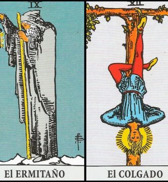 El Ermitaño y El Colgado | Combinaciones con el Tarot Marsella y Rider