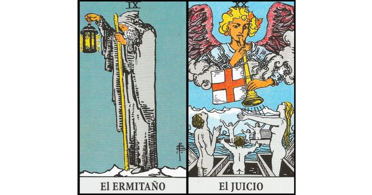 El Ermitaño y El Juicio | Combinaciones con el Tarot Marsella y Rider