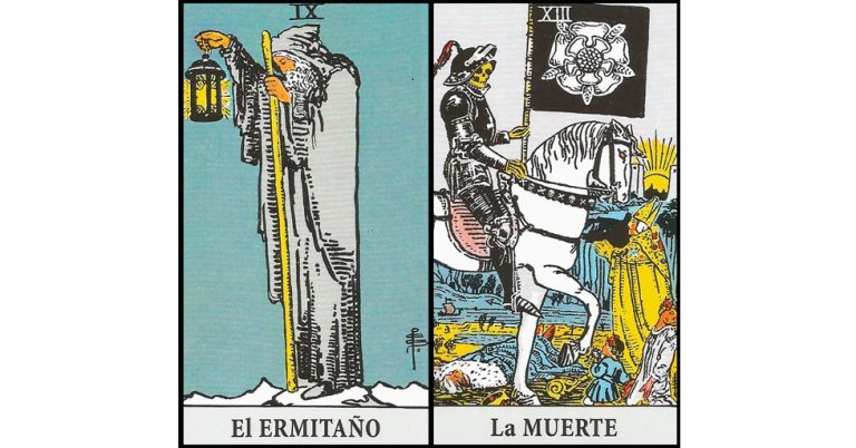 El Ermitaño y La Muerte | Combinaciones con el Tarot Marsella y Rider