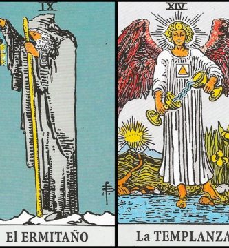 El Ermitaño y La Templanza | Combinaciones con el Tarot Marsella y Rider